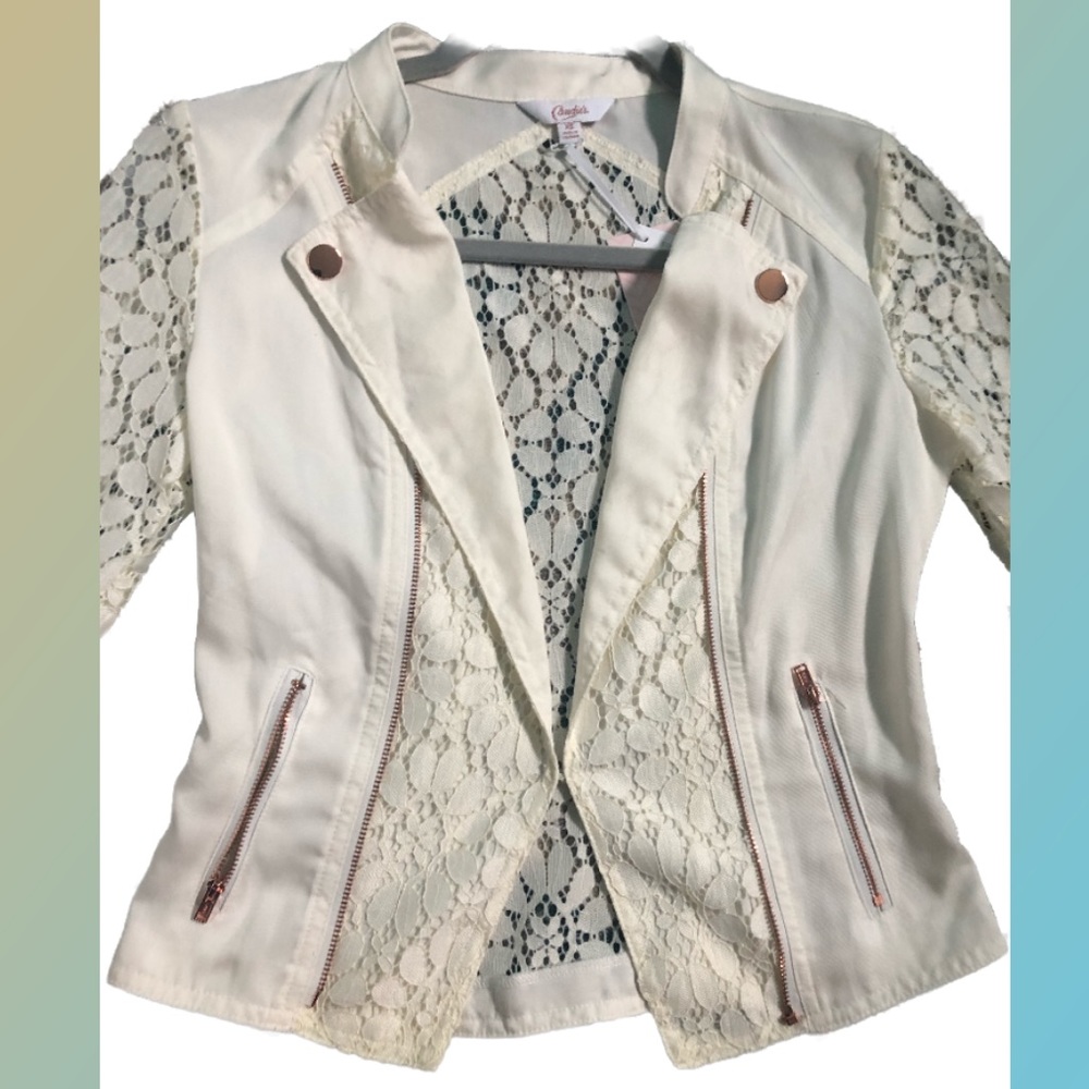 white Lace Jacket - Picture 3 of 6